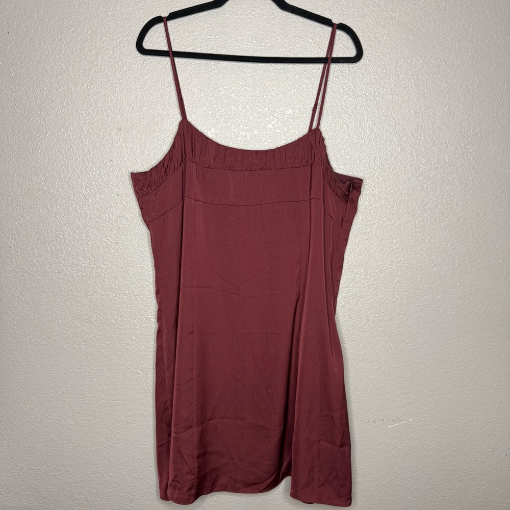 Banana Republic Women's burgundy Cami mini dress- 18